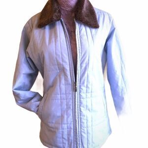 TNG Lightweight Quilted Jacket Faux Fur Collar